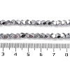 Electroplated Synthetic Non-magnetic Hematite Beads Strands G-A234-G03-01B-4