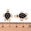 Alloy Rhinestone and Enamel Pendants PALLOY-T092-40G-05-3