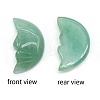 Carveing Face Crescent Moon Natural Green Aventurine Display Decorations MATO-PW0001-015H-2