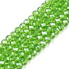 Electroplate Glass Beads Strands EGLA-A044-T4mm-A11-1
