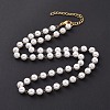 Vacuum Plating 304 Stainless Steel Beaded Necklaces NJEW-E064-01G-4