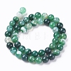 Natural Striped Agate/Banded Agate Beads X1-G-G582-6mm-58-2