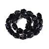 Natural Black Agate(Dyed & Heated) Beads Strands G-Q608-11A-3