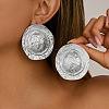 Alloy & Iron Stud Earrings FS-WGF0711-02-1