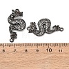 Brass Micro Pave Cubic Zirconia Links Connectors ZIRC-G157-46B-3