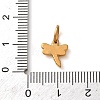 304 Stainless Steel Micro Pave Cubic Zirconia Charms CU-CBA703A-03G-01-3