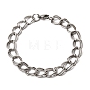 201 Stainless Steel Curb Chain Bracelets for Men STAS-T077-06P-4