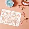 Plastic Drawing Painting Stencils Templates DIY-WH0396-552-3
