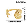 Ocean Animals 304 Stainless Steel Cuff Open Rings OU3325-17-1