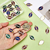 60Pcs 5 Colors Alloy Enamel Pendants ENAM-PH0003-38-3