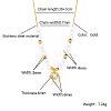 Stainless Steel Crystal Rhinestone Flat Round Pendant Glass Beaded Necklaces for Women GE4228-3-1