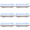 CRASPIRE 6Pcs Blue & White Porcelain Chopstick Rest AJEW-CP0007-61-1