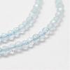 Natural Aquamarine Bead Strands G-P270-2mm-15-4