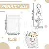 68Pcs Angel Glass & Alloy Pendant Decorations HJEW-UN00132-3