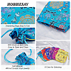12Pcs 6 Colors Silk Packing Pouches ABAG-HY0001-03-4