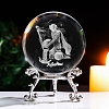 Inner Carving Constellation Glass Crystal Ball Diaplay Decoration PW-WG84004-01-1