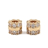 Brass Micro Pave Cubic Zirconia Beads KK-K374-22G-1