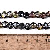 Electroplate Transparent Glass Beads Strands EGLA-Q133-01A-04-4