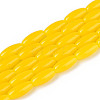 Imitation Jade Glass Beads Strands GLAA-T028-15J-03-1