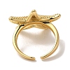 Rack Plating Brass Cuff Rings for Women RJEW-G325-04A-G-3