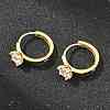 Brass Micro Pave Cubic Zirconia Hoop Earrings EJEW-P346-04G-02-1
