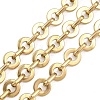201 Stainless Steel Flat Round Link Chains Chains CHS-F024-08G-1