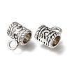 Tibetan Style Alloy Tube Bails FIND-Z128-11AS-2