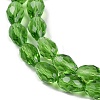 Transparent Imitation Jade Glass Beads Strands GLAA-N005-T10mm-D14-3