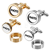 Stainless Steel Cufflinks DIY-GA0009-92-1