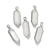 Natural Quartz Crystal Faceted Double Terminal Pointed Pendants G-G181-05P-04-1