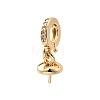 Brass Micro Pave Cubic Zirconia Pendant Bails KK-Z131-02G-1