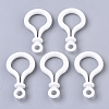 Opaque Solid Color Bulb Shaped Plastic Push Gate Snap Keychain Clasp Findings LS-KY-T021-01L-1