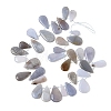 Natural Blue Chalcedony Beads Strands G-NH0075-B01-01-2
