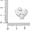 304 Stainless Steel & Crystal Rhinestone Pendants STAS-G391-02P-01-3