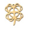 Hollow 201 Stainless Steel Pendants STAS-B136-13G-1