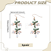 1 Pair Alloy Dangle Earrings EJEW-LP0013-14-2
