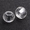 128 Faceted Glass European Rondelle Large Hole Beads GPDL-F015-11-1