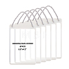 Erasable PVC Hanging Price Tags with Rope CDIS-WH0021-069A-02-1