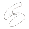 3MM 304 Stainless Steel Rolo Chain Necklaces NJEW-JN05622-01-5