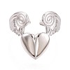 Adjustable 304 Stainless Steel Cuff Rings for Women RJEW-N052-04P-2