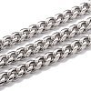 304 Stainless Steel Cuban Link Chain STAS-B019-02A-P-1