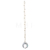 Glass Round Window Hanging Suncatchers HJEW-JM04522-01-4