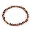 Natural Tiger Eye Stretch Bracelets BJEW-JB03797-04-1