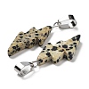 Natural Dalmatian Jasper Pendants G-C057-01P-05-3