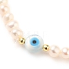 Natural Pearl Beads Stretch Bracelets BJEW-JB05539-02-2