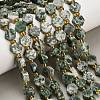 Natural Green Spot Jasper Beads Strands G-F833-B05-01-1