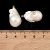 Brass & Pearl Micro Pave Cubic Zirconia Pendants KK-H259-13A-G01-3