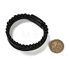 Natural Lava Rock & Glass Round Beaded Bracelets BJEW-G732-01A-6