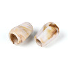 Two Tone Opaque Acrylic European Beads OACR-N157-05-2