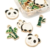 20Pcs 4 Style Alloy Enamel Pendants ENAM-YW0001-88-3